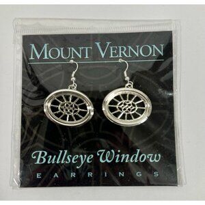 Mount Vernon Bullseye Window Earrings Virginia Architecture Washington History